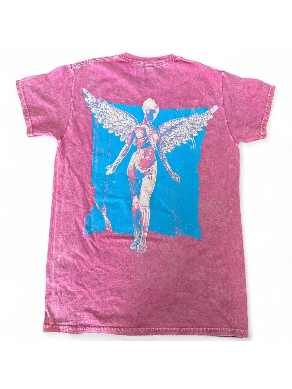 NIRVANA In Utero Pink & Blue Tee - Small